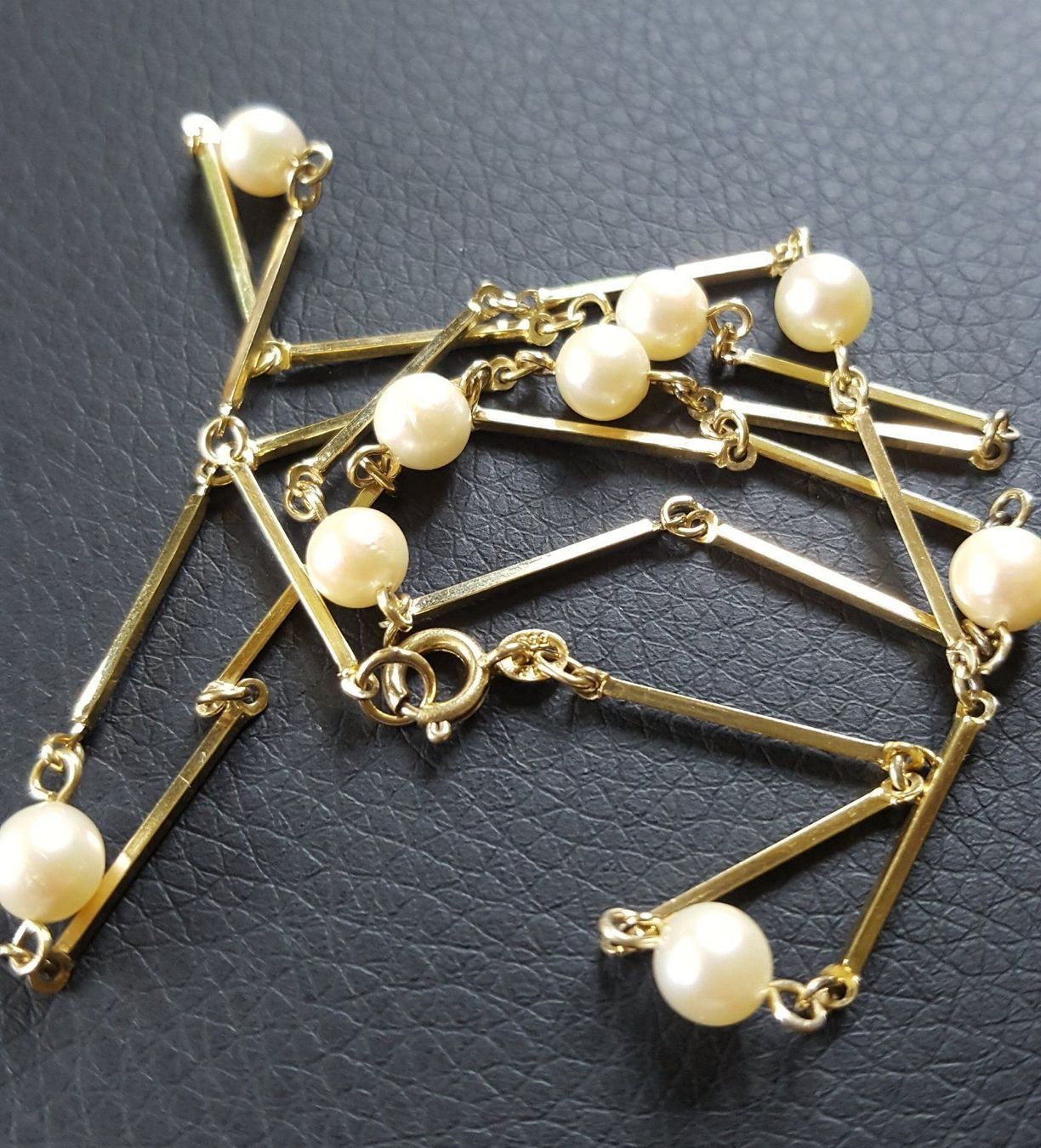 Catenine: Gold kette Mit Perlen – Usato da Wald ZH venduto da Dasilver 1