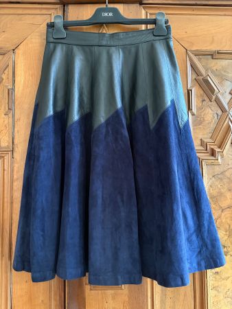 VINTAGE ORIGINAL EASY KASH MODA PELLE Rock Gr.40 Zustand:Neu