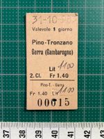 Bahnbillett Pino Tronzano (Italien) - Gerra (Gambarogno)