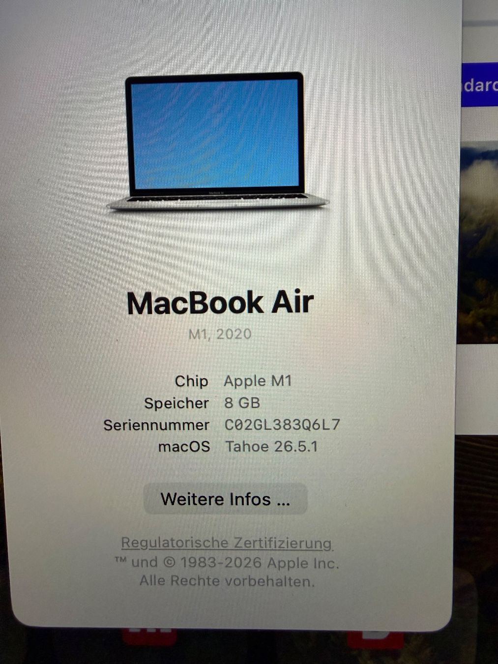 Apple Notebook: MAC BOOK AIR 2020 – Usato da Biel/Bienne venduto da retomario02 3