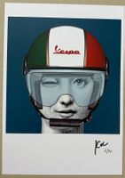 KeC: Fornasetti riding her Vespa, signiert 3/20