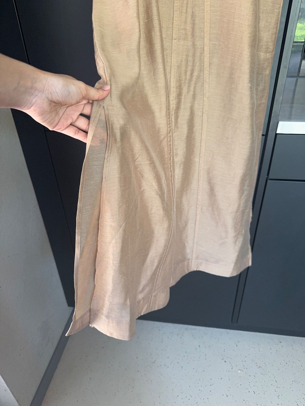 H&M Vestiti: H&M sheer brown maxi dress with side slit – Nuovo (secondo la descrizione) da Zürich venduto da hal_2yzx 3