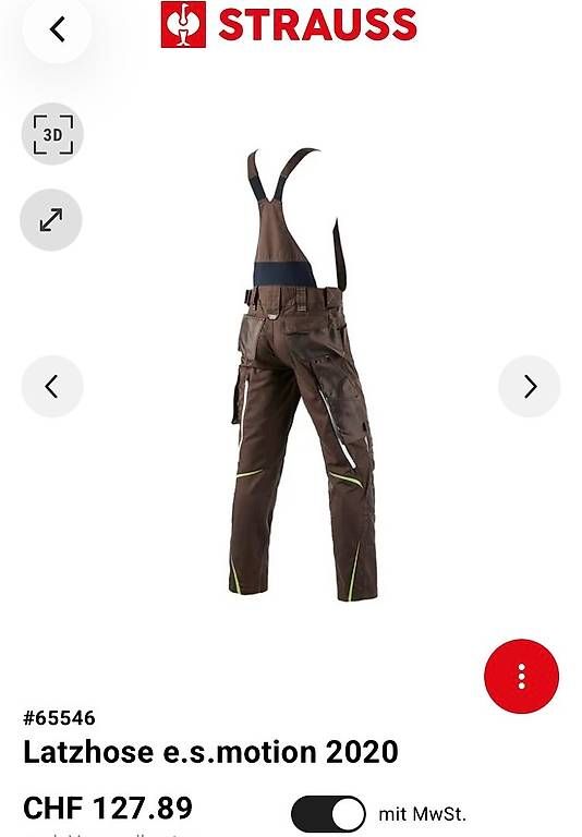 Engelbert Strauss Pantalons: Latzhose "Engelbert Strauss Motion 2020" Gr. 54; NEU – Neuf avec emballage d'origine à Safnern par Seeland-123 1
