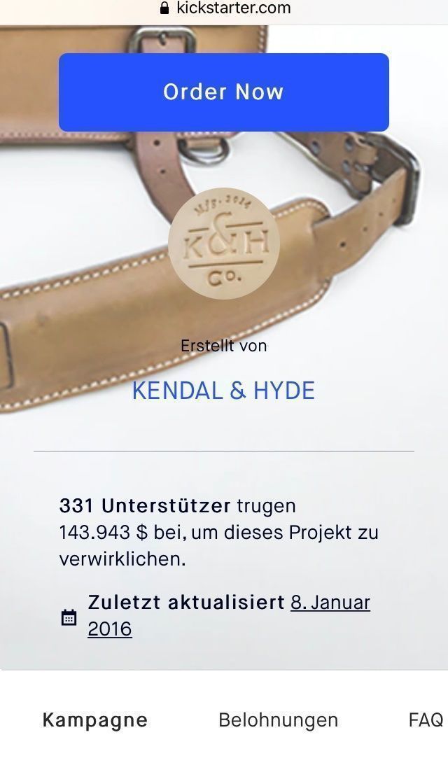 Borse: Kendal & Hyde Co. Leder Tasche satchel – Nuovo e nell'imballaggio originale da Zürich venduto da rar_b2y9 6