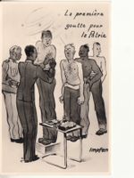 Humorkarte Militär Impfen 1941