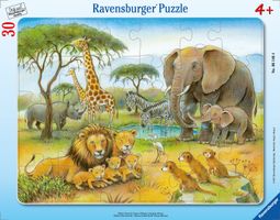 Rahmenpuzzle 30 Teile Afrikas Tierwelt