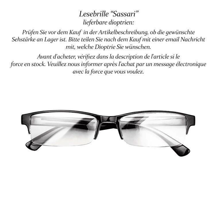 Occhiali & Lenti: Lesebrille Sassari +1.0 +2.0 +4.0 – Nuovo e nell'imballaggio originale da Pfäffikon SZ venduto da ANNAPURNA8091