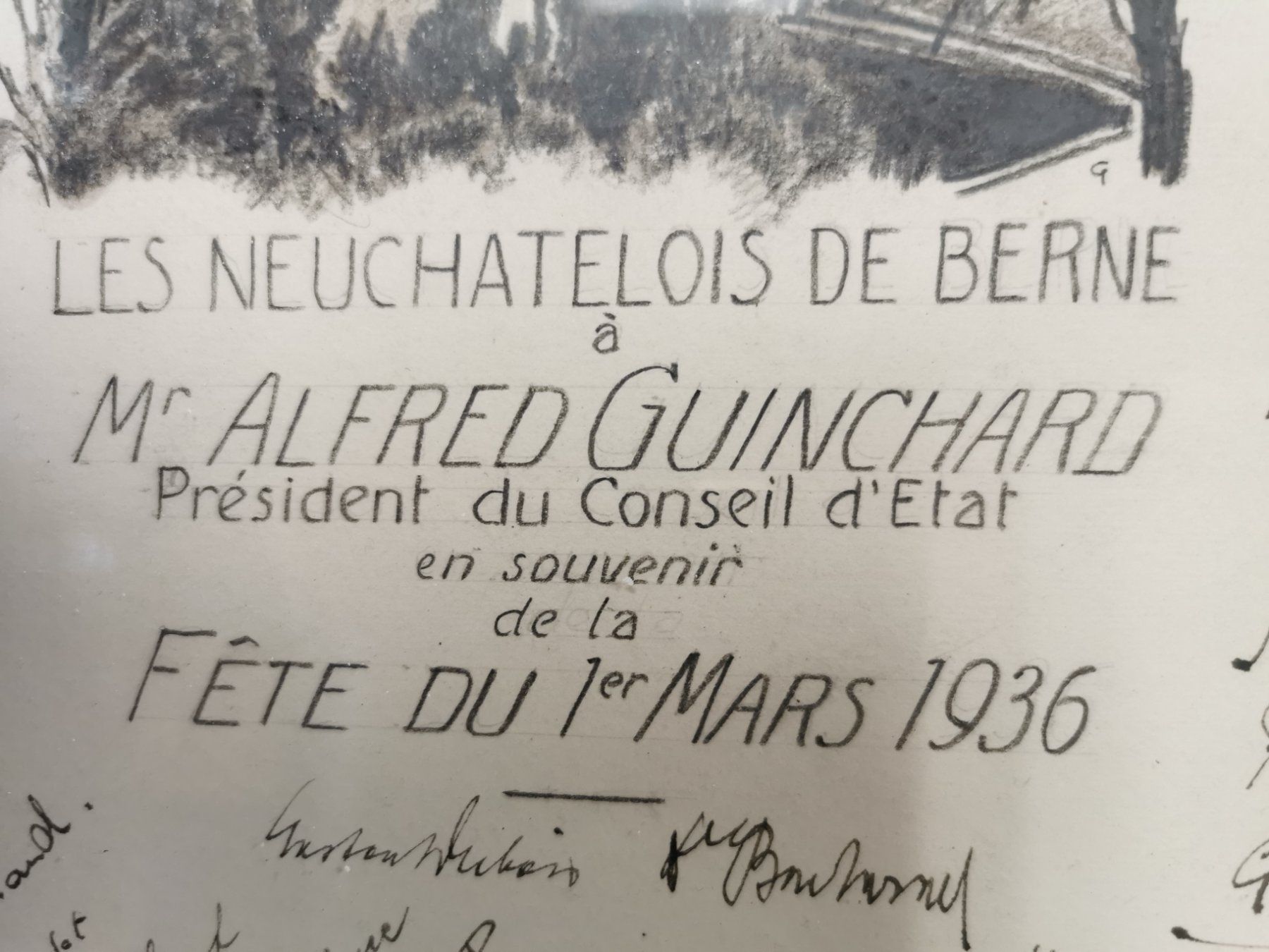 Autografi: AUTOGRAPHES LES NEUCHÂTELOIS DE BERNE 1936 – Usato da Genève venduto da Qanil77 2
