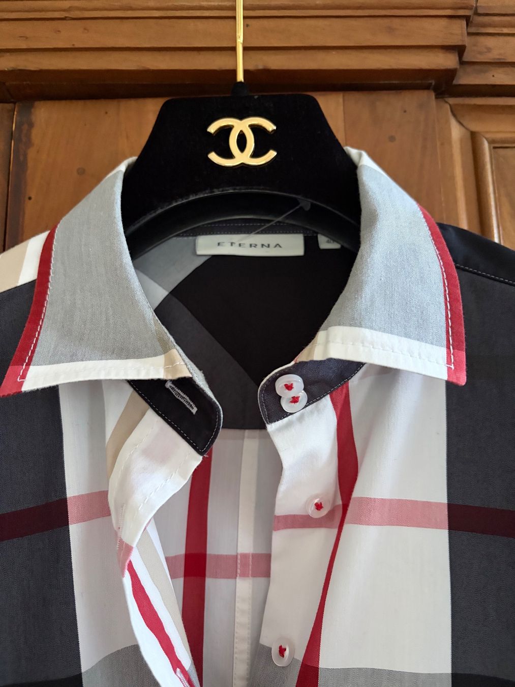 Eterna Camicette: ETERNA  Bluse  Größe 40 im Burberry-Stil  NEU – Nuovo (secondo la descrizione) da Interlaken venduto da Bona55 3