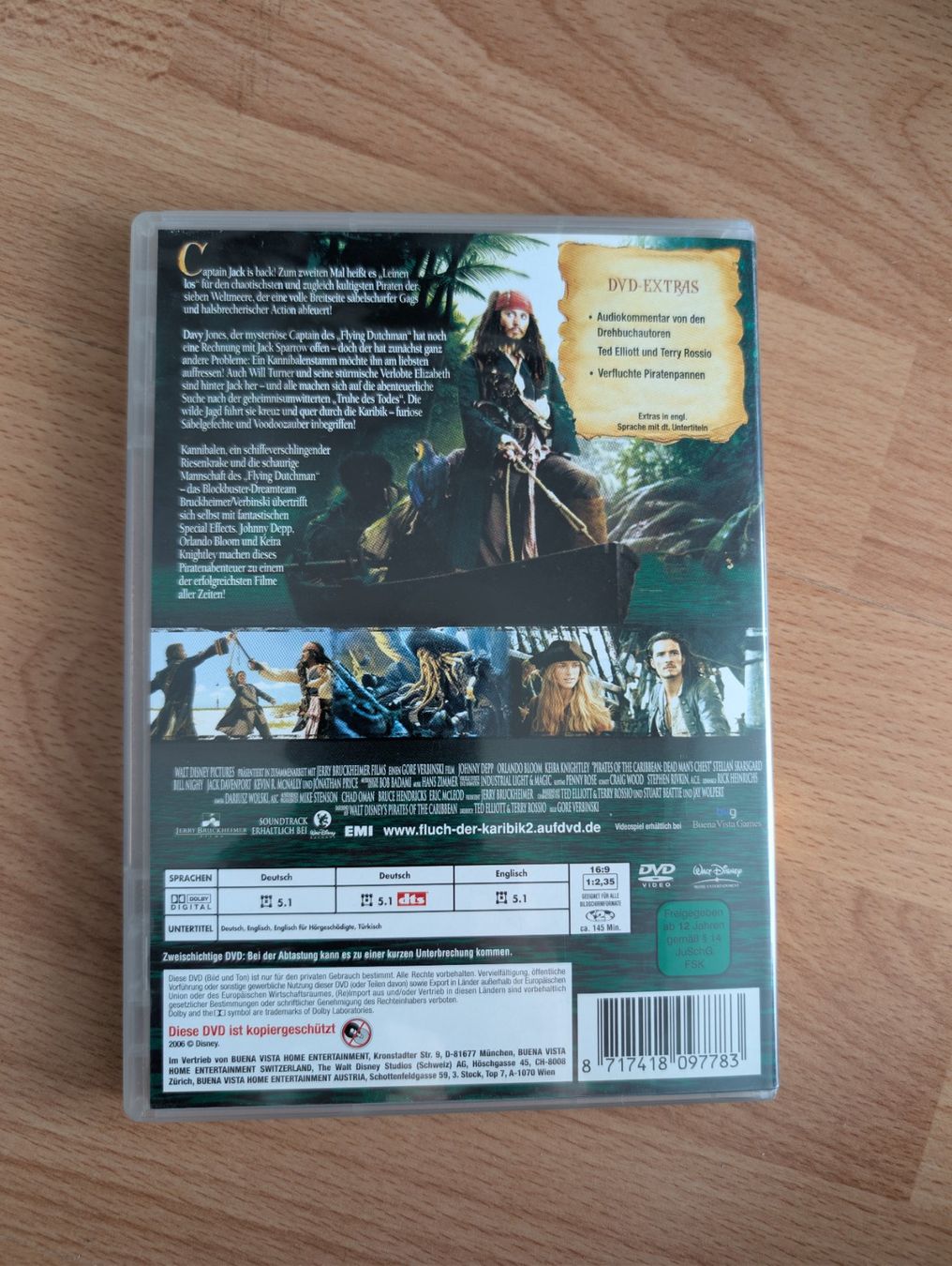 Tutti i DVDs: DVD: Fluch der Karibik 2 - Toller Zustand – Usato da Buchs ZH venduto da nudle10 1