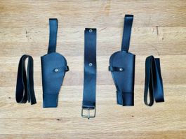 Spiel Schulterholster-Set, schwarz, verstellbar, neu