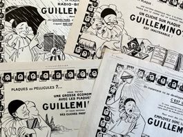 Guilleminot Fotoplatten - 4 alte Werbungen / Publicités 1924