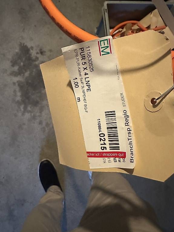 Cavi: EPR-PUR Kabel 5x4 LNPE – Usato da Schüpfen venduto da TOY-58 2