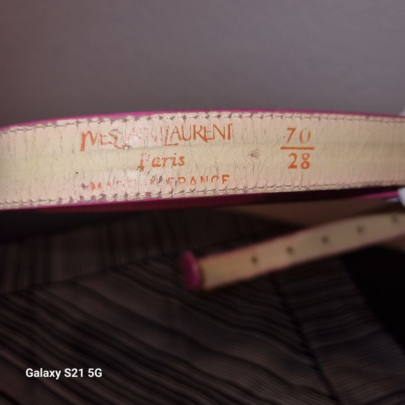 Saint Laurent Cinture: Rosa Damengürtel  YSL – Usato da Zürich venduto da Big 2