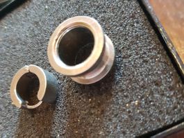 Inox Ohrring 1 cm , Creole, ein Ohr Piercing ca. 1,2 cm Neu