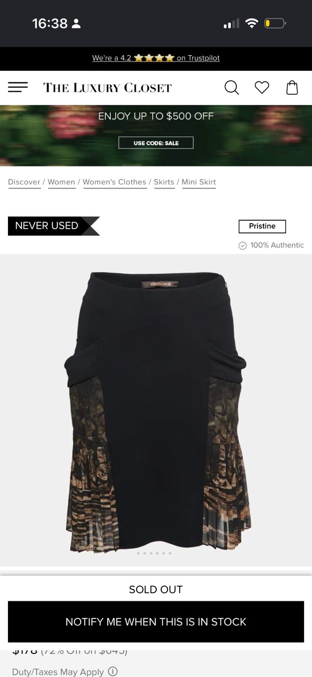 Roberto Cavalli Gonne: Original Cavalli Rock, Viscose Seide – Nuovo (secondo la descrizione) da Hombrechtikon venduto da Herbstsonne 9