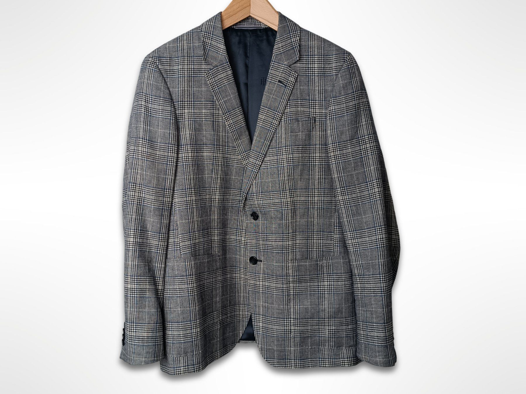 Tommy Hilfiger Jacken: TOMMY HILFIGER Jacket grau kariert – Gebraucht aus Suhr von Restwert_Suhr