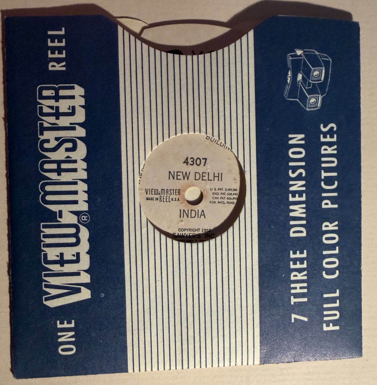 View-master Giocattoli: View-Master 3D: Nr. 4307 New Delhi India – Usato da Tegerfelden venduto da siebenmacky
