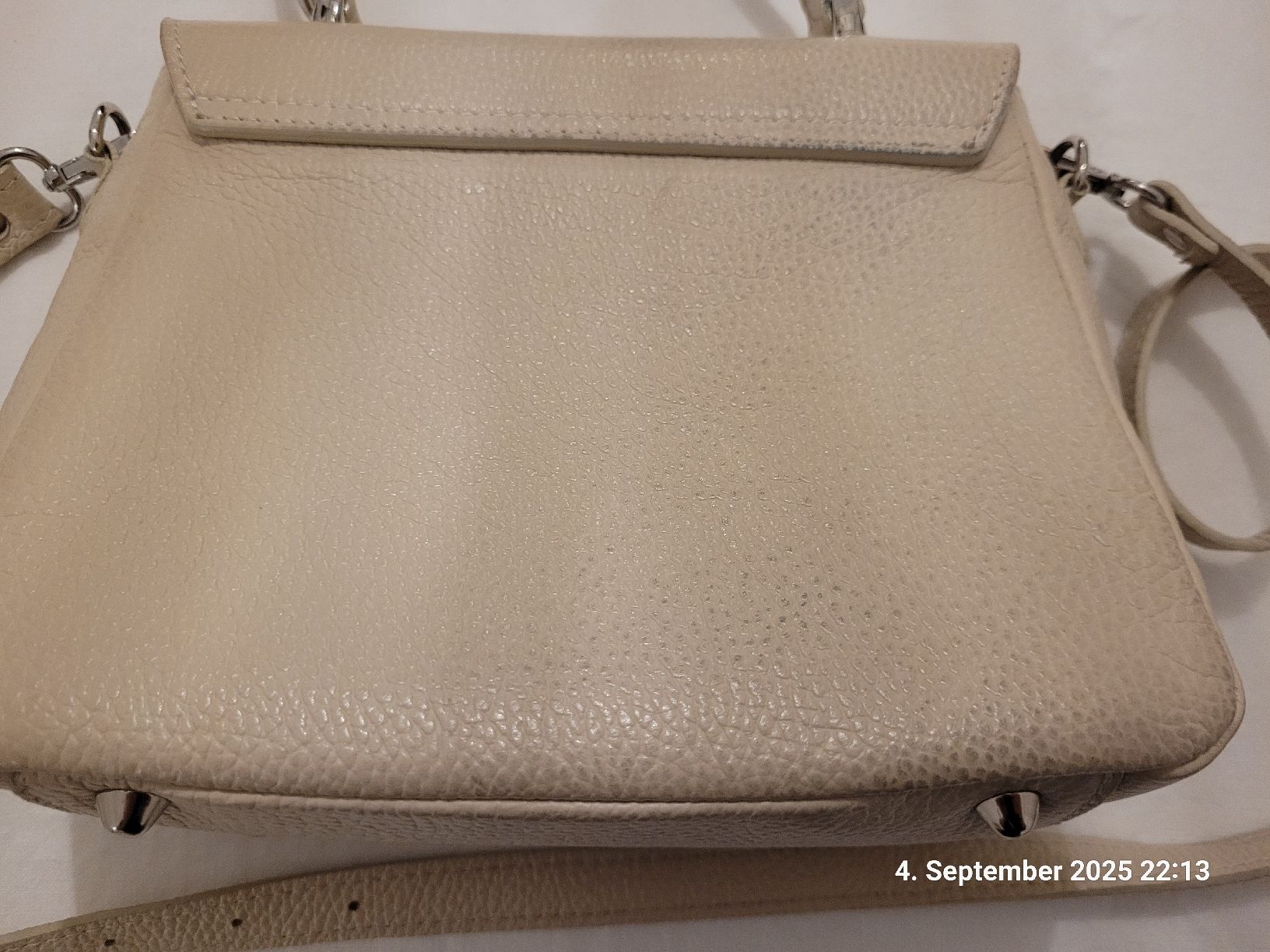 Borse da donna: Handtasche aus Leder, beige – Usato da Bünzen venduto da Milly32 4