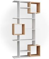Raumteiler Cube, Weiß/Sonoma, 92 x 187.7 cm
