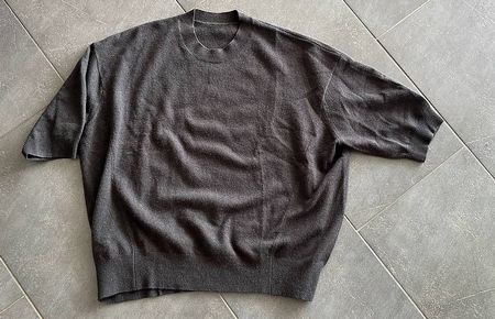 Cashmere Pullover Kurzarm weit