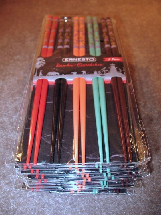 TOPPERFUN 500 Stück Einweg Essstäbchen Hüllen - Papier Taschen Für Restaurant & Takeout