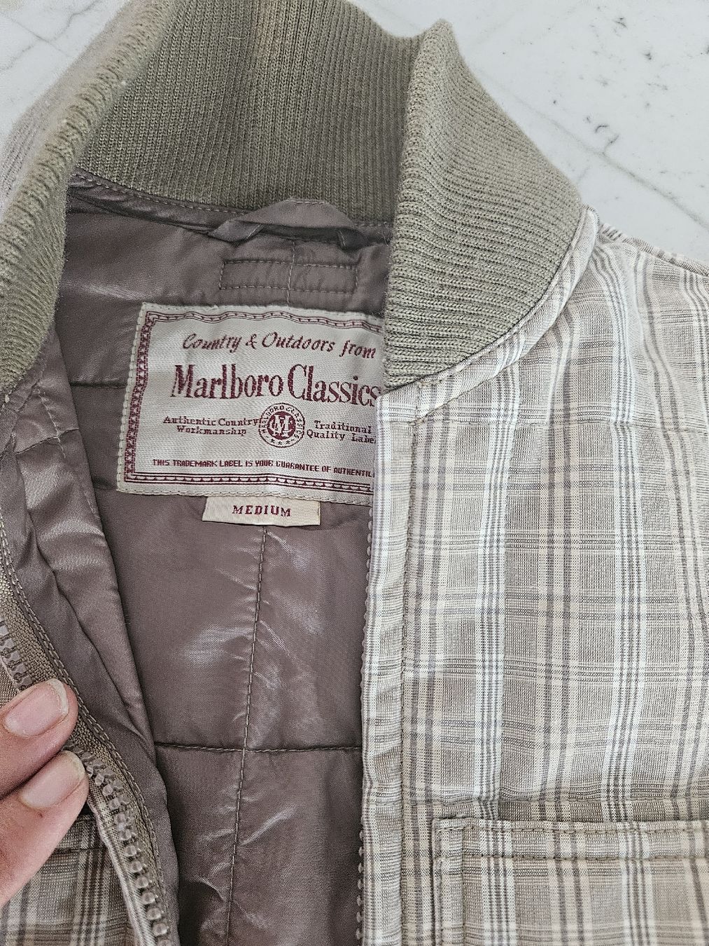 Marlboro Gilet & Giacche senza maniche: Marlboro Classics Weste kariert Gr. M – Usato da Kloten venduto da Tacha_gb 1
