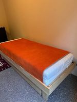 Bed with mattress
