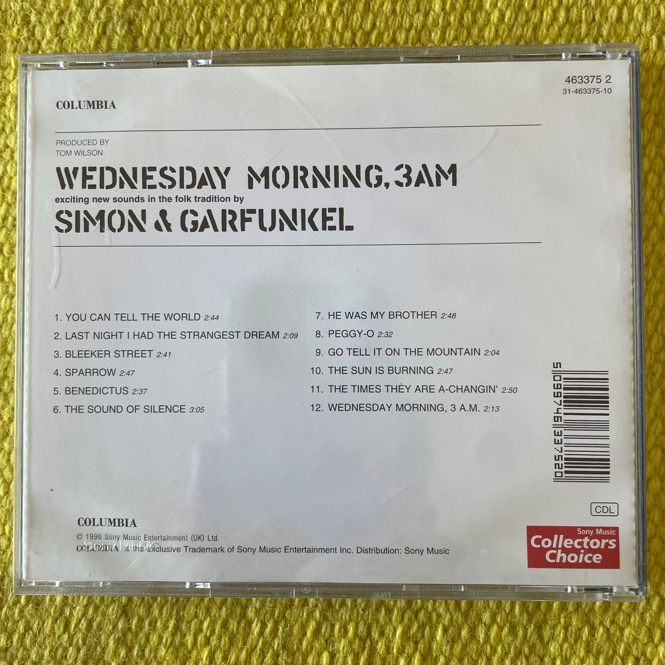 CD: SIMON&GARFUNKEL-WEDNESDAY MORNING 3 A.M. – Usato da Rorschacherberg venduto da CD-Roli 1