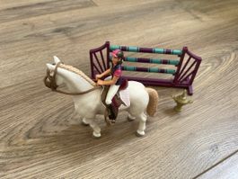 Schleich Pferd mit Zubehoer und Reiterin
