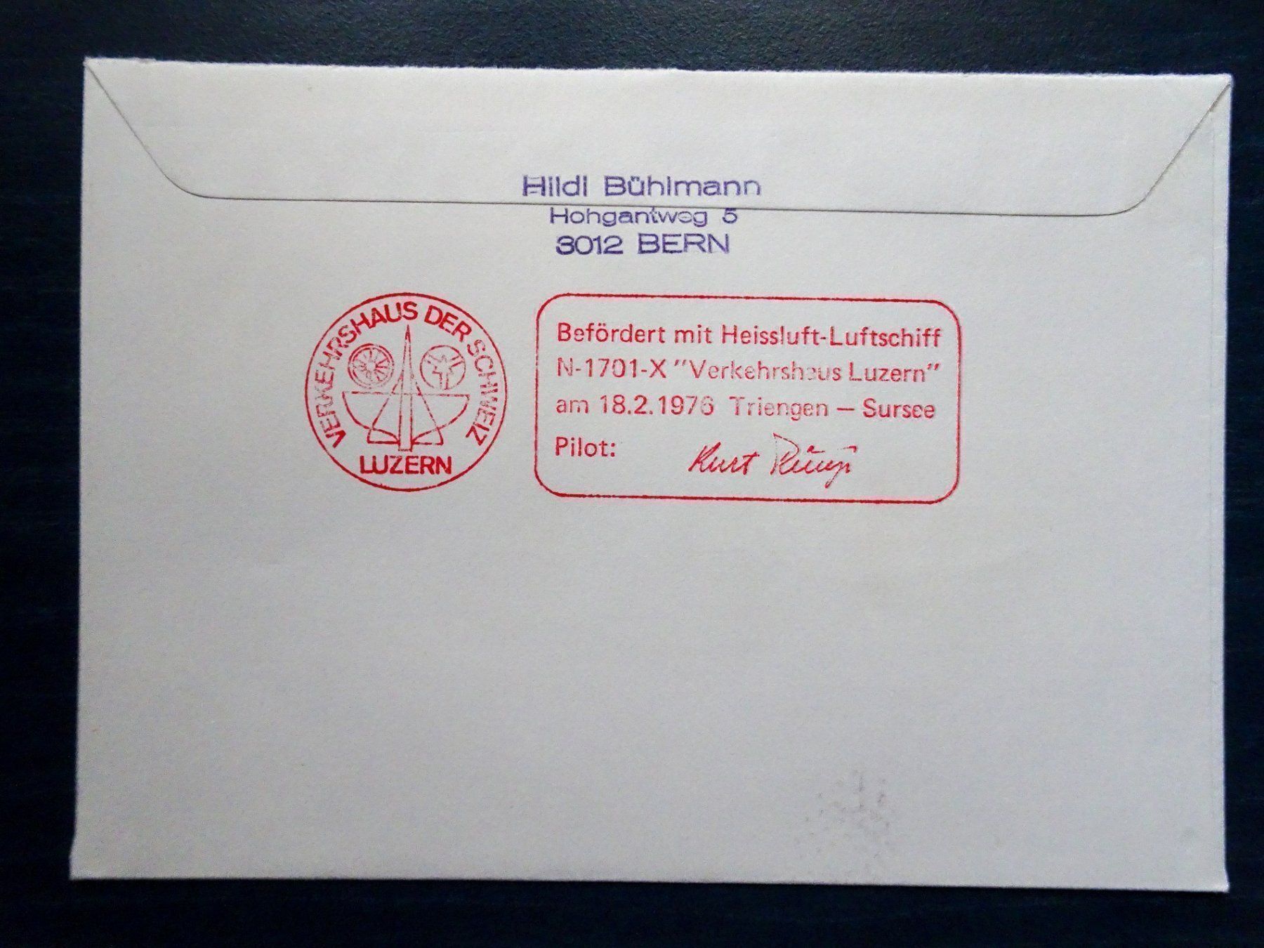 Tous les timbres: Zeppelin-Erstflug 18.2. 1976 – D'occasion à Aadorf par Chnorli-Furz 1