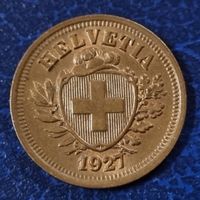 1 RAPPEN JAHR 1927 - SCHWEIZ / RAR