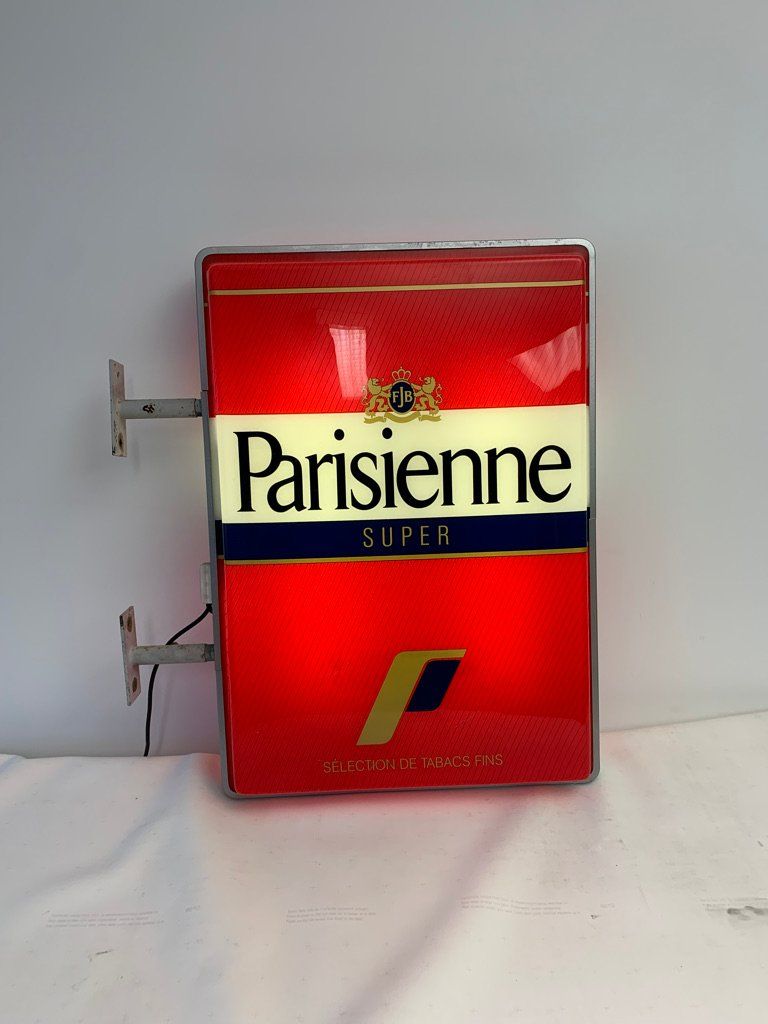 Lampen: Leuchtreklame Parisienne, Werbung, Doppelseitig – Gebraucht aus Rotkreuz von futoo 1
