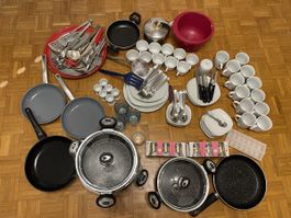 Grosses Küchen-Set / Haushaltsauflösung – Töpfe, Pfannen.etc