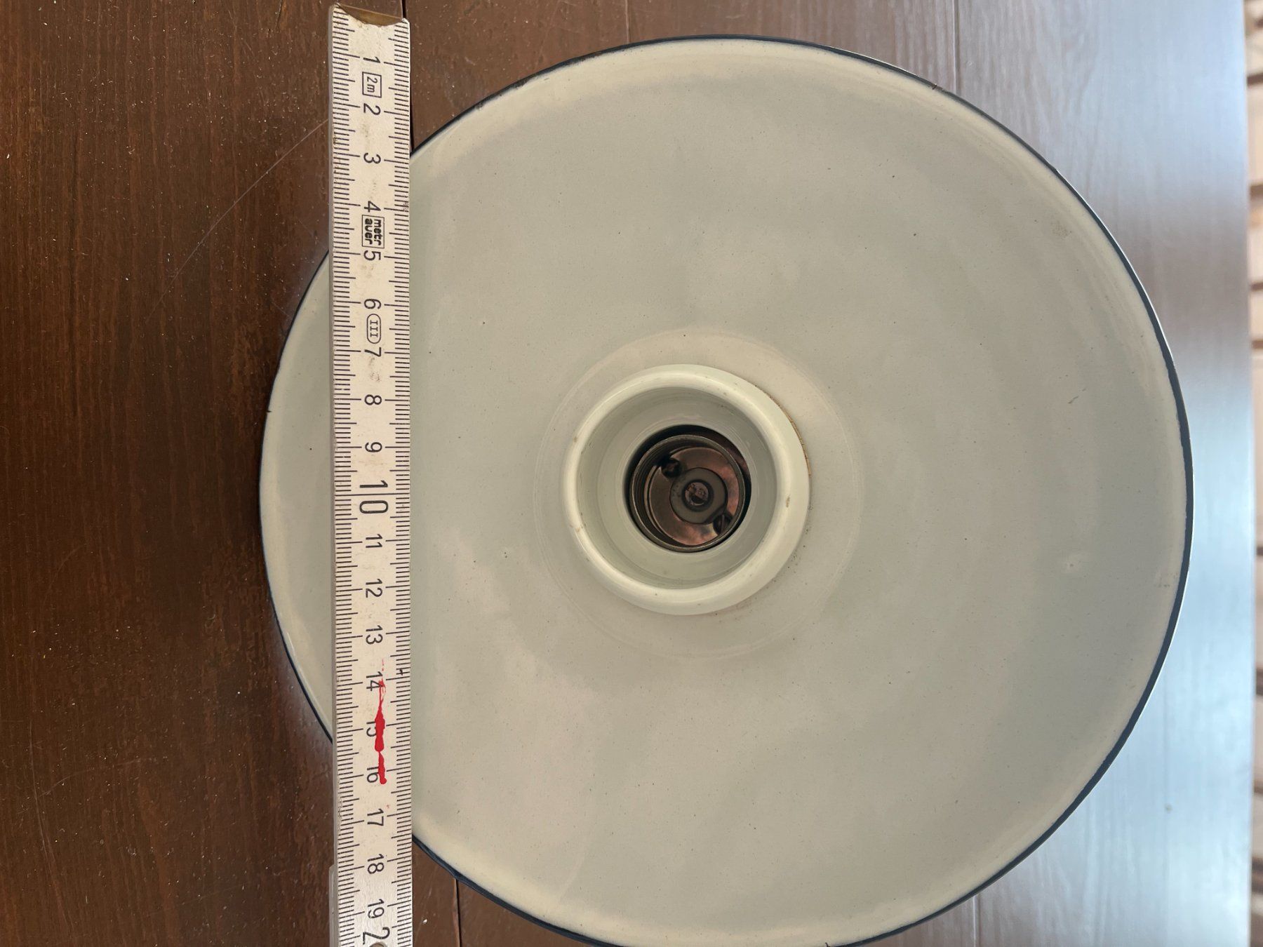 Lampen: Vintage Email-Leuchte 20cm – Gebraucht aus Dintikon von Redgar58 2