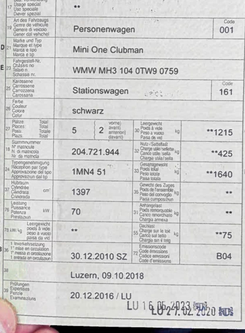 Mini Automobili: Mini One Clubman – Usato da Otelfingen venduto da hof74 9