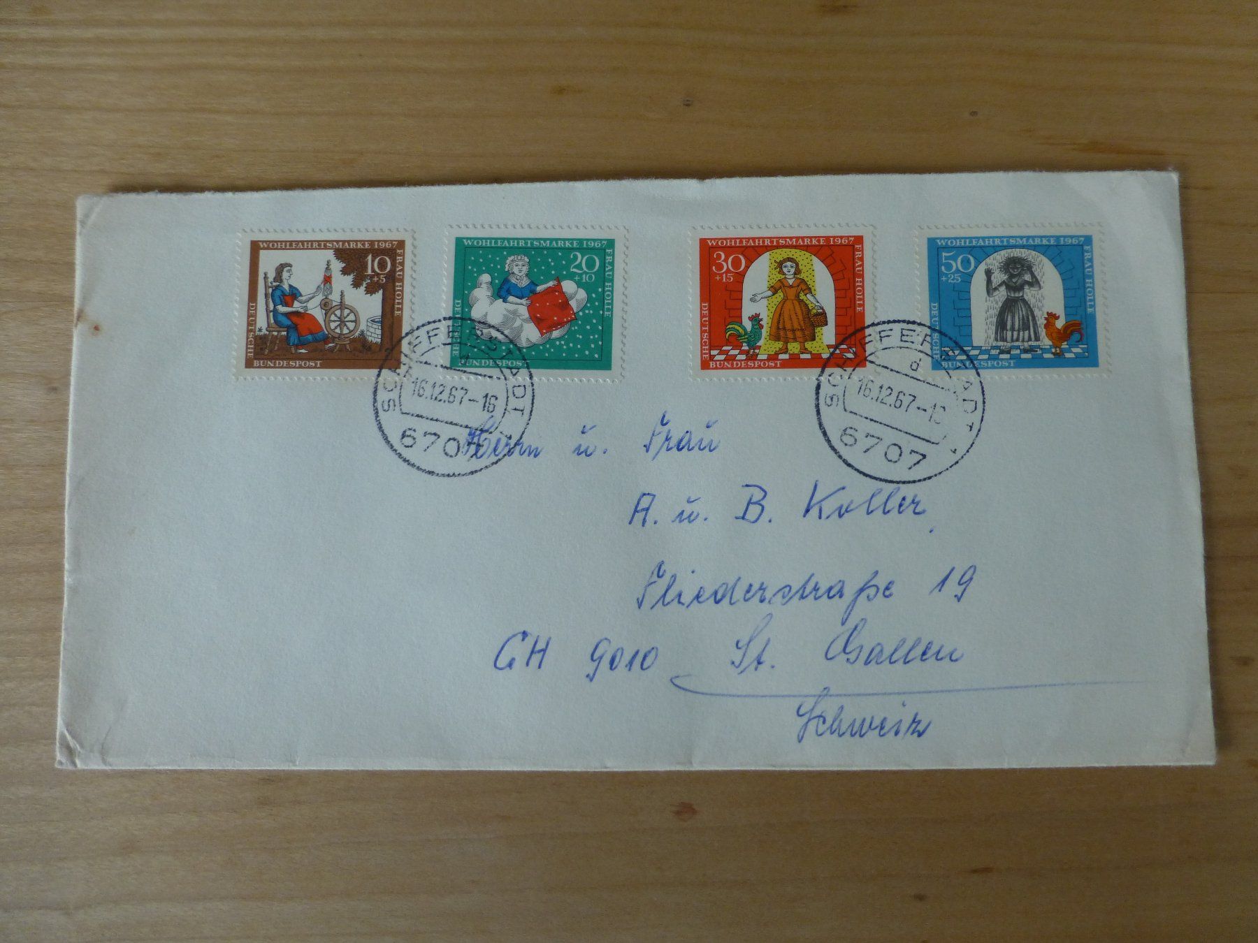 Tutti i francobolli: Deutsche Bundespost  Wohlfahrtsmarke 1967 – Usato da Bettlach venduto da 1saurer