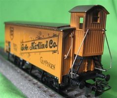 Würrtemberg gedeckter Güterw. Gebrüder Märklin Epoche I  FD*