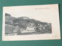 Gruss aus Au u. Hörnli, gestempelt 1904