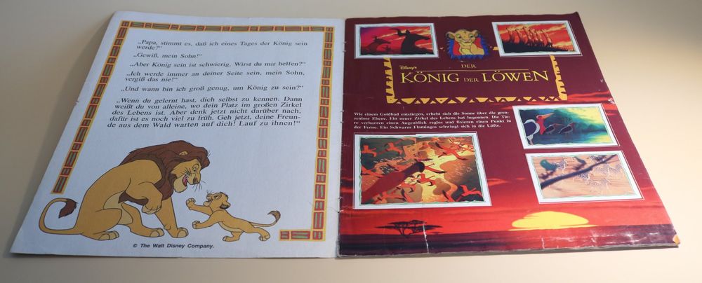Original Panini Album König der Löwen (Gebraucht) in Winterthur für CHF ...