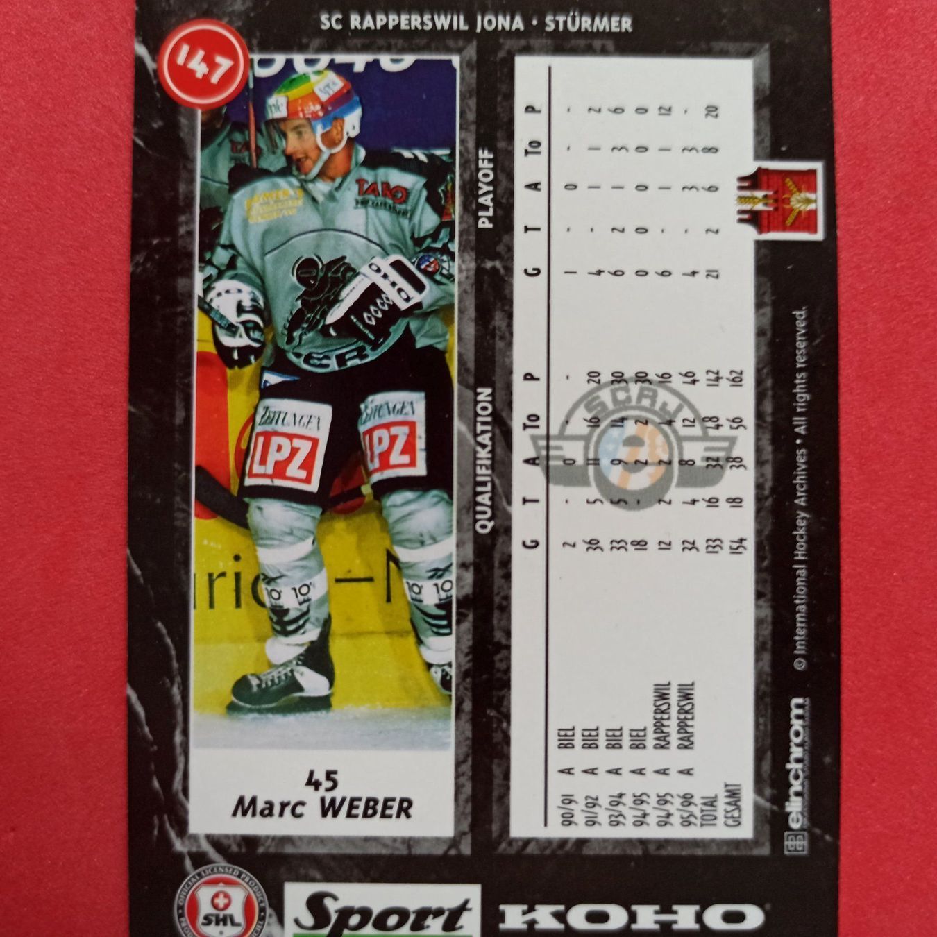 Sammelbilder & Trading cards: Marc Weber - RAPPERSWIL - 1996/97 – Gebraucht aus Dübendorf von kb86_MOVIE 1