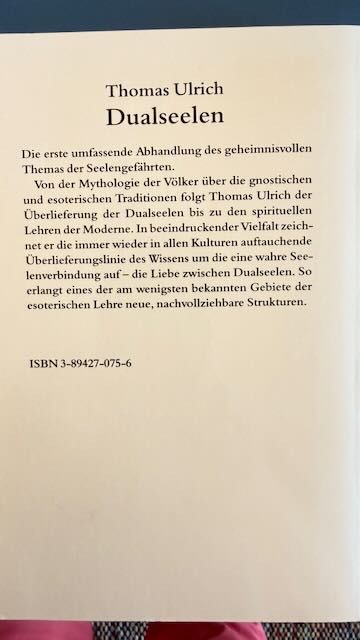 Libri: Thomas Ulrich: Dualseelen – Usato da Winterthur venduto da 1956ingi 1