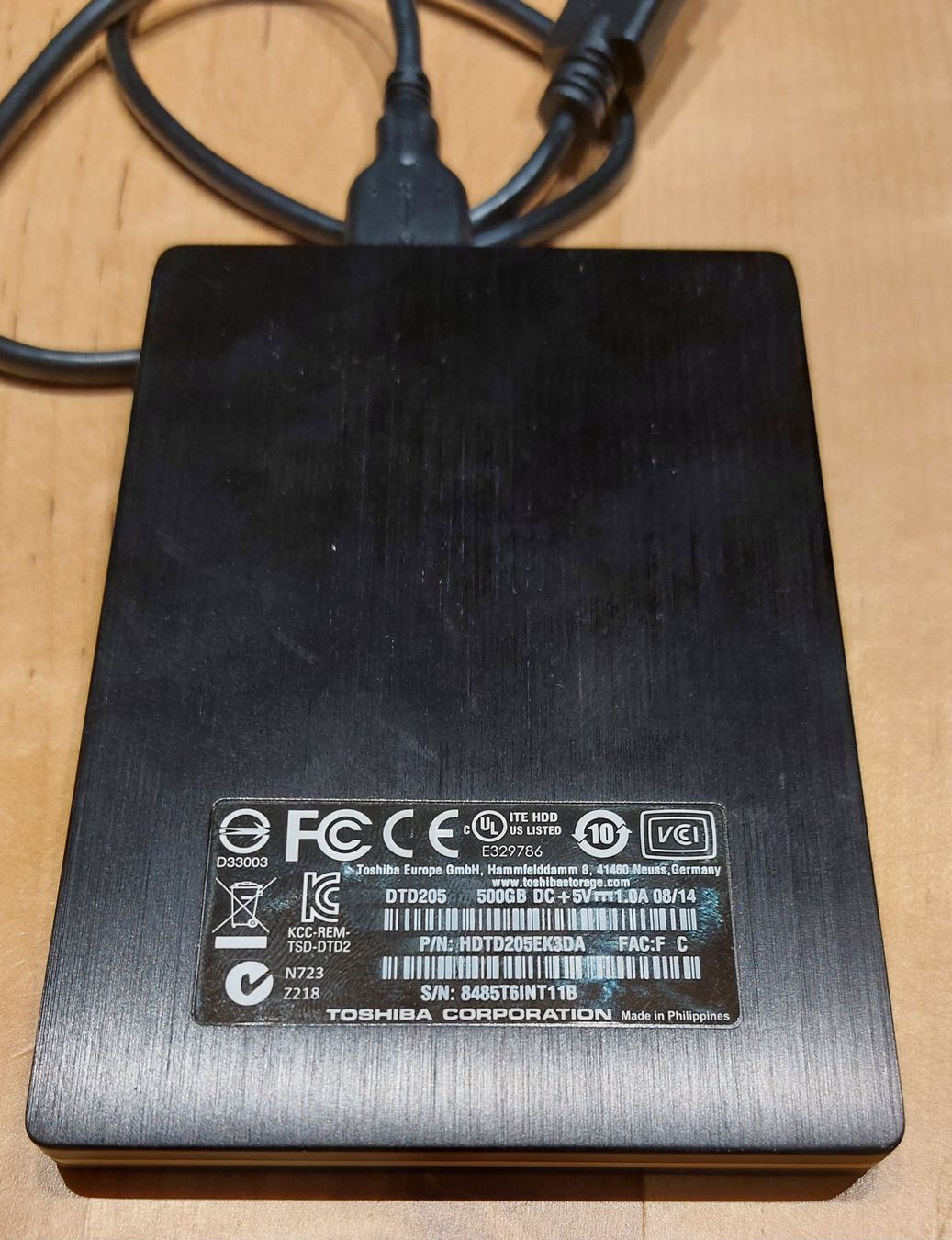 Toshiba Dischi rigidi: 500GB HDD Toshiba – Usato da Gampel venduto da ch__8ly7