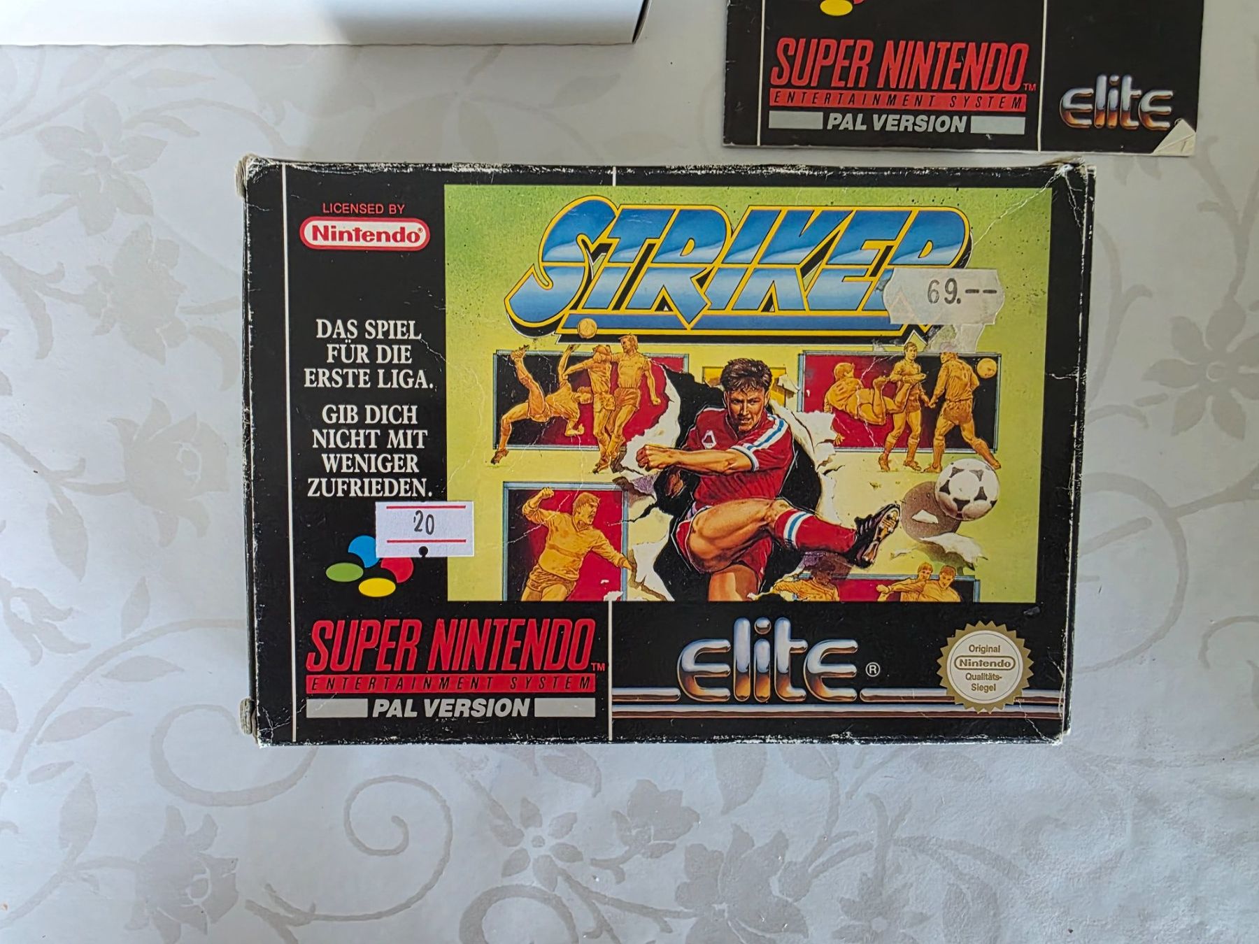Nintendo Giochi: 3 Super Nintendo STRIKER jeu vidéo PAL version boite notice – Usato da Genève venduto da luc_qhh2 2