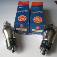 2 Röhren /  Radioröhren 6T7G, General electric