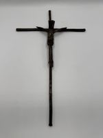 Kruzifix aus Metall, Wandkreuz, sehr speziell!