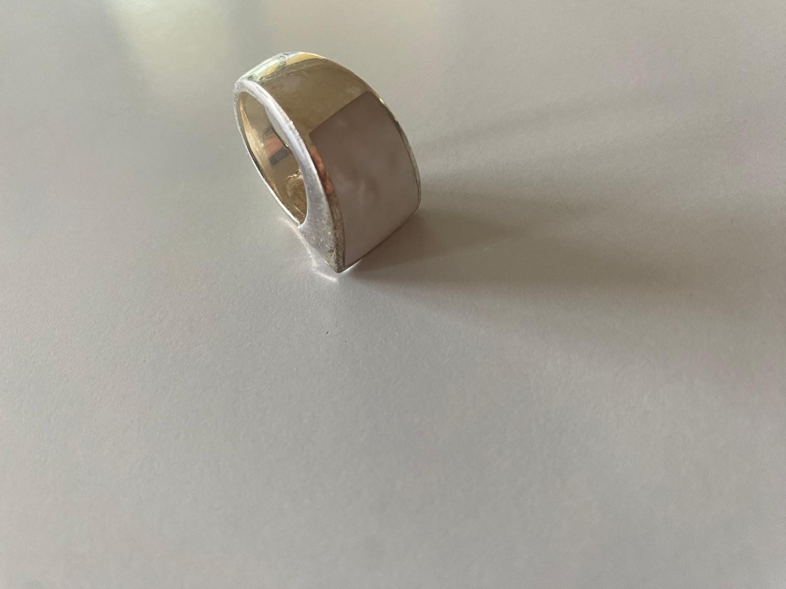 Anelli: 925-Sterling Silberring mit Perlmutt (1/2) – Usato da Lüchingen venduto da LIDB 7