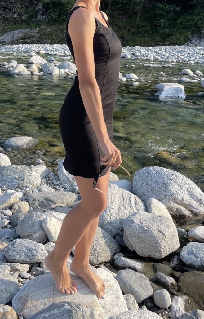 Vestiti: Cocktail mini abito di cotone-S/M-chic e elegante – Nuovo (secondo la descrizione) da Gordevio venduto da LanaZimm 2