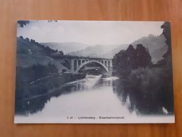 AK Eisenbahn Viadukt Lichtensteig