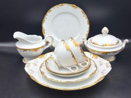 Antikes Haas &Czjzek Schlaggenwald Porzellan Teeservice 1890